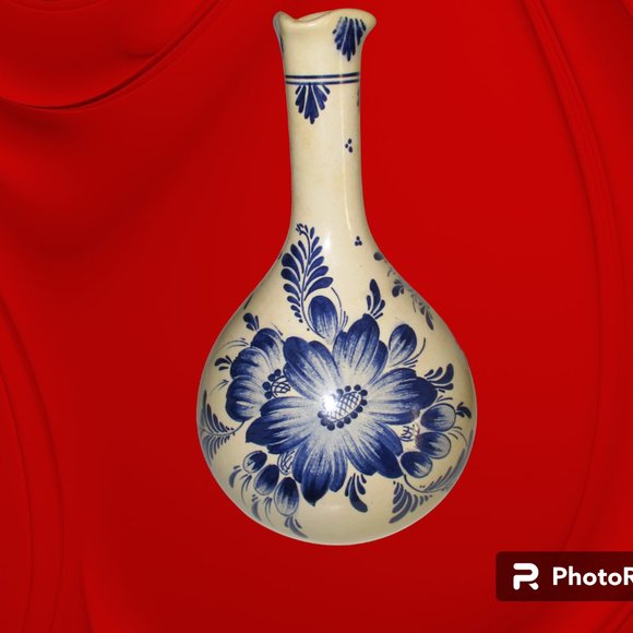 Anjea Gouda Delft Blue Vase "RARE" - Picture 2 of 3